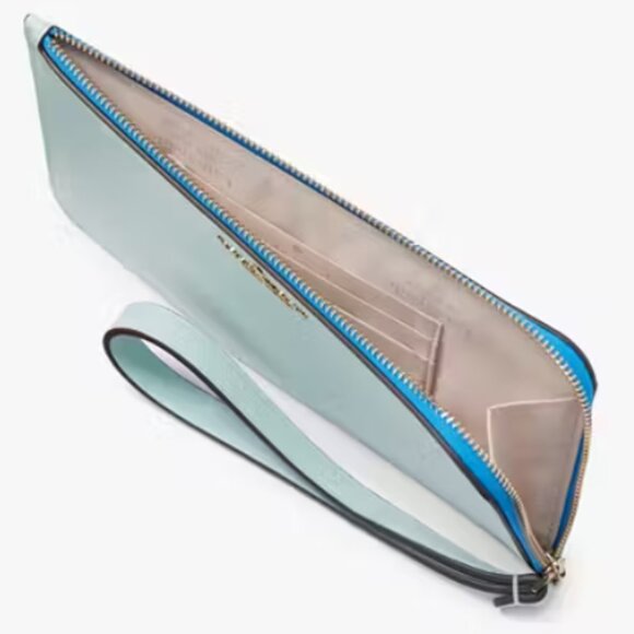 Kate Spade - Lucy Bicolor Medium L Zip Wristlet - Picture 7 of 9